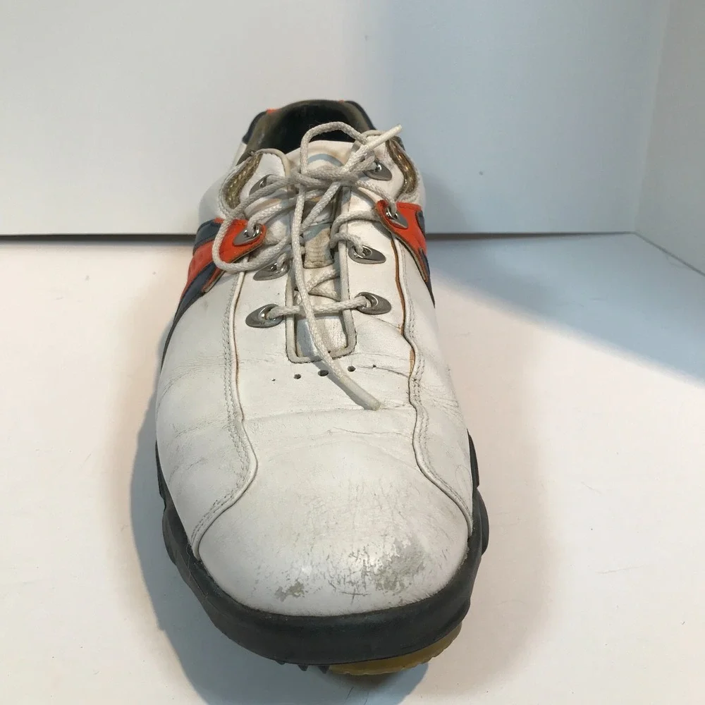 FootJoy MyJoys‎ NFL Denver Broncos Logo Golf Shoes Cleats 10.5M 53461